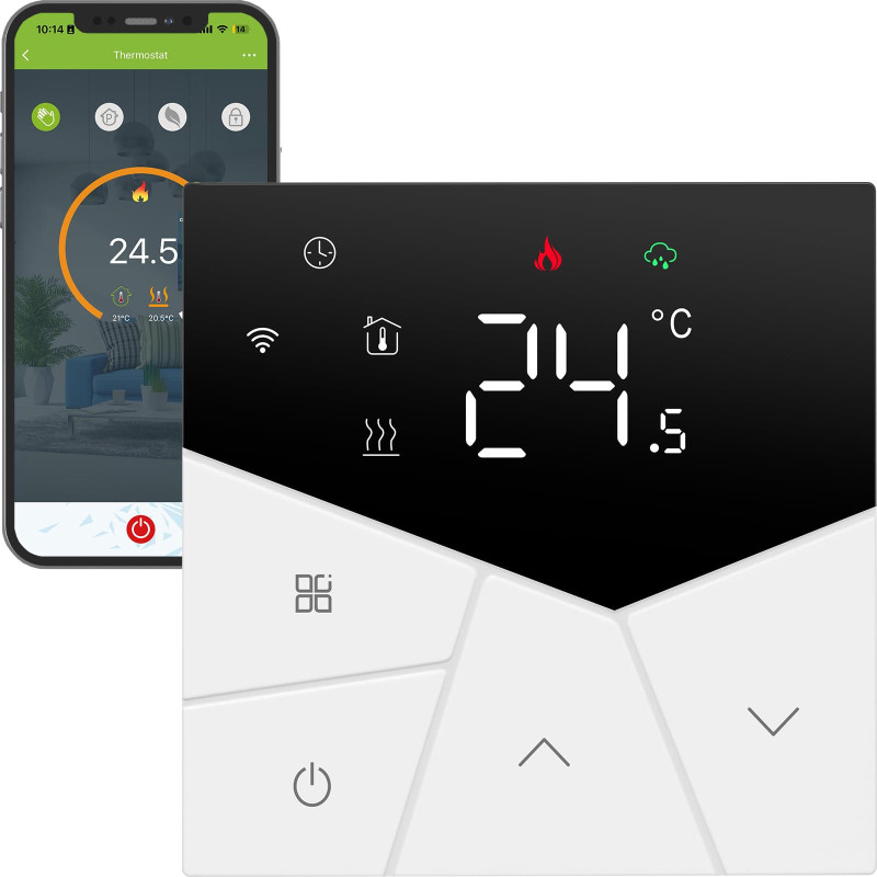 Wi-Fi терморегулятор Ecoset TGP 55 з датчиком підлоги 3м